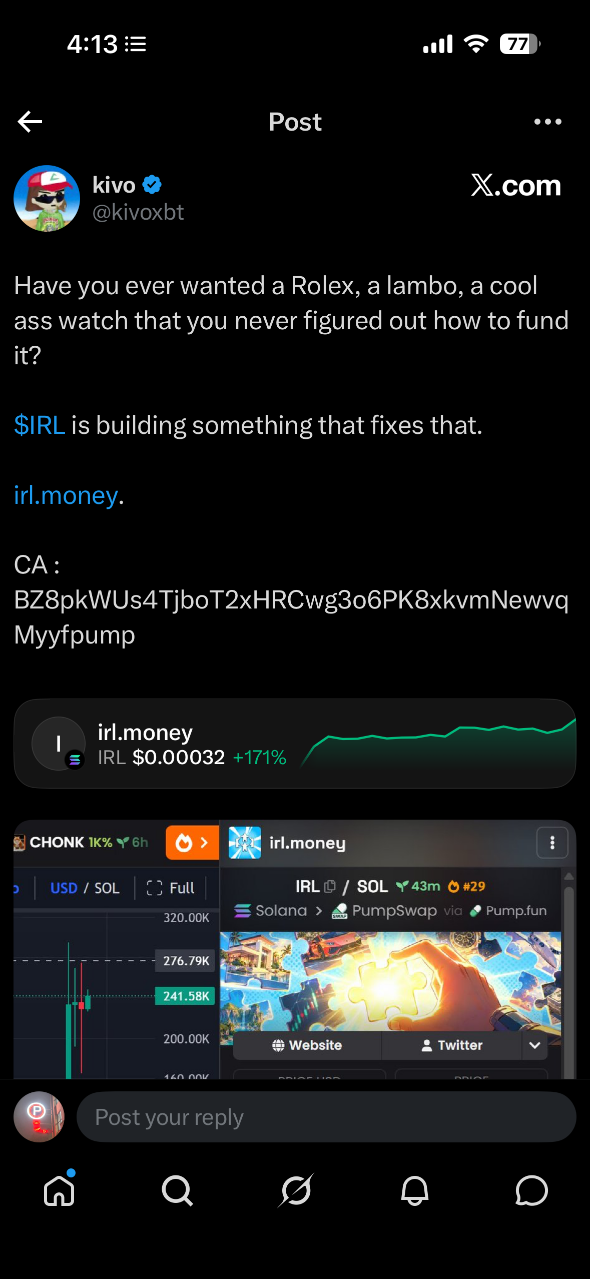 $IRL Promotion Evidence, exhibit 1 of 3