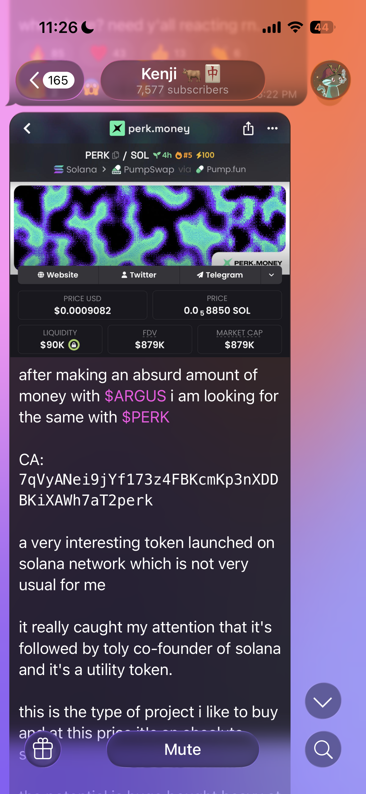 $PERK Promotion Evidence, exhibit 1 of 1