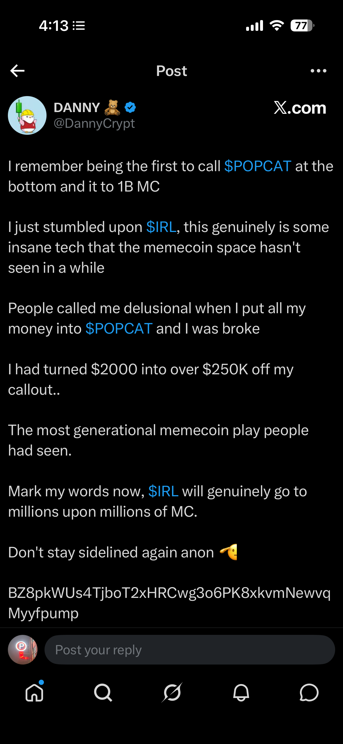 $IRL Promotion Evidence, exhibit 1 of 2