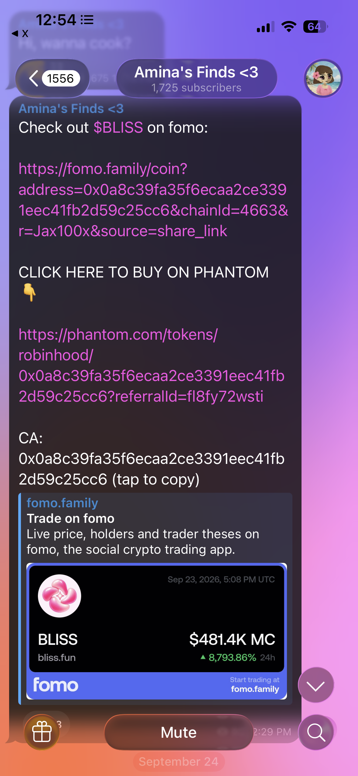 $BLISS Promotion Evidence, exhibit 1 of 1