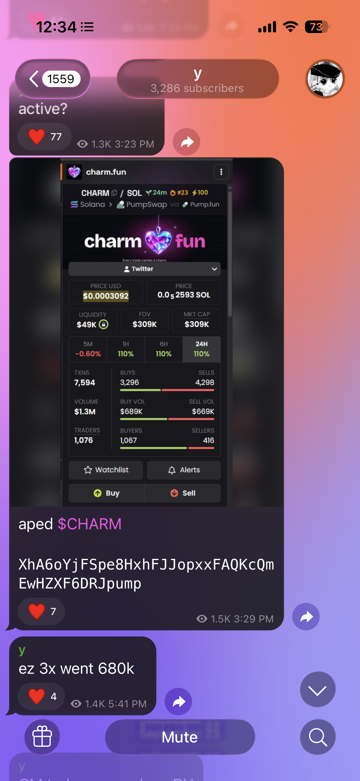 $CHARM Promotion Evidence, exhibit 1 of 1