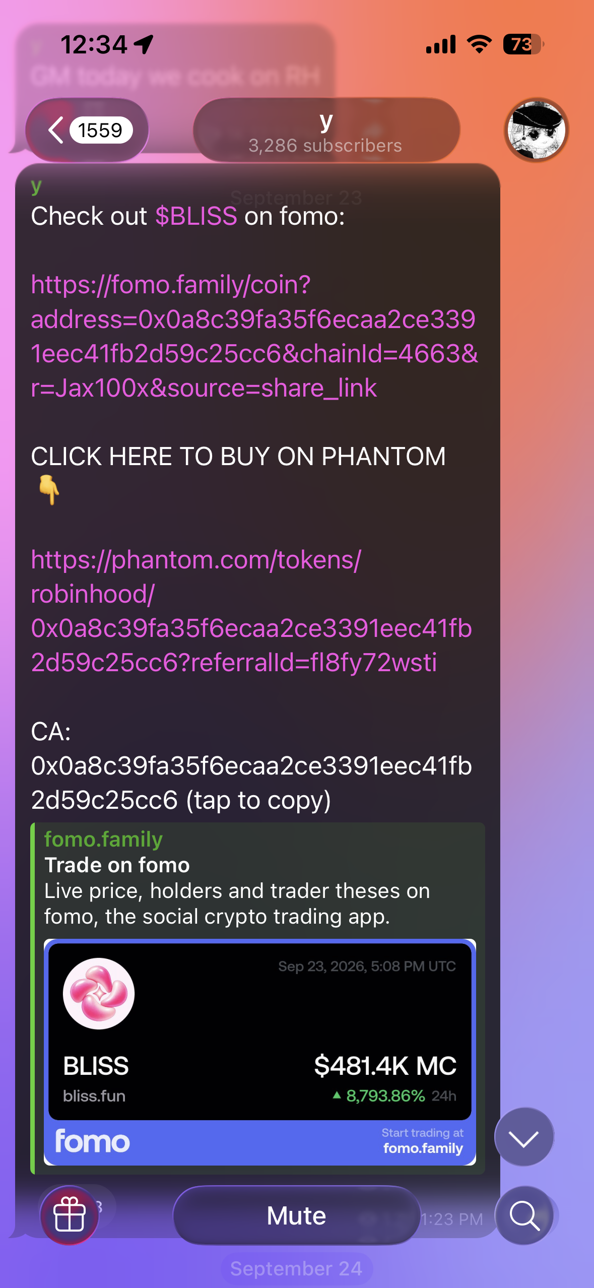 $BLISS Promotion Evidence, exhibit 1 of 1